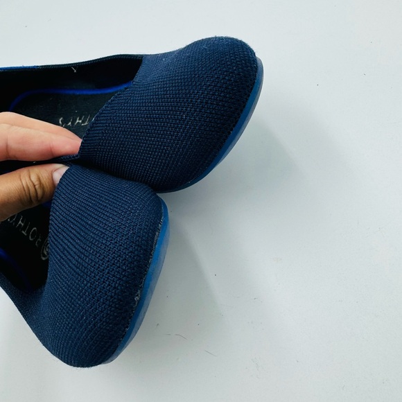 Rothy’s Navy Blue Round Toe Ballet Flats The Flat - Picture 4 of 9
